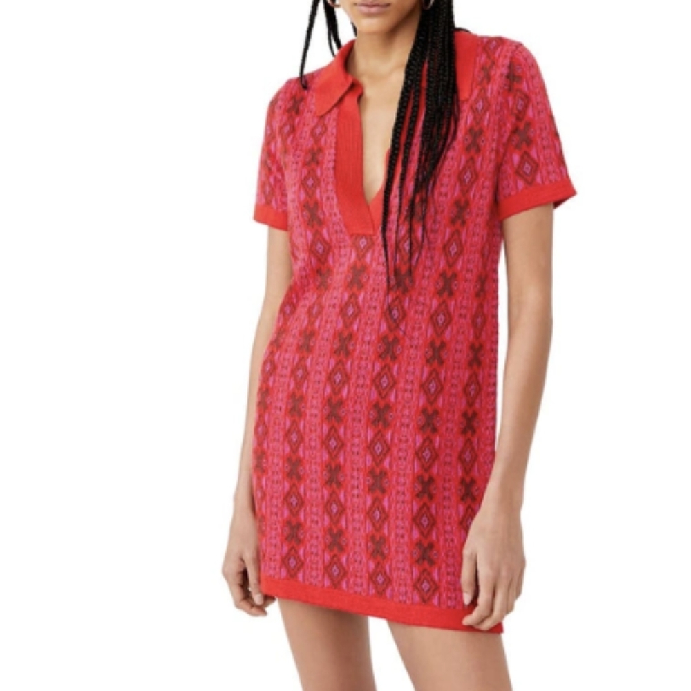 Free people kitt mini dress Wool Blend with collar